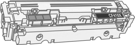 Toner HP CF410X, 410X - černý