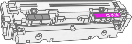 Toner HP CF413A, 410A - purpurový